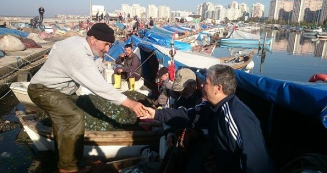 Balbay, Mavişehir'de balıkçılarla buluştu