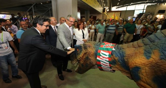 Başkan Akpınar, fuarda Kaymakam Yücel'i ağırladı