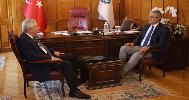 Başkan Akpınar'dan rektör ziyareti