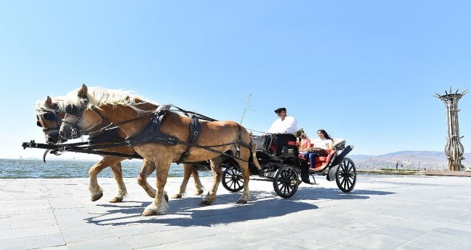 Kordon'a elektrikli faytonlar geliyor