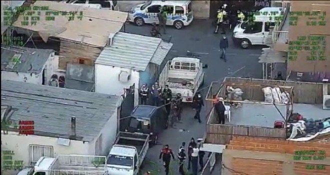 Karşıyaka'da hava destekli uyuşturucu operasyonu