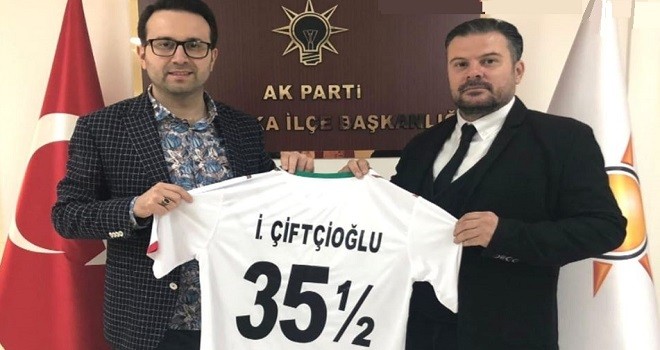 İYİ Partili Berber, AK Parti İlçe Başkanı'nı ziyaret etti