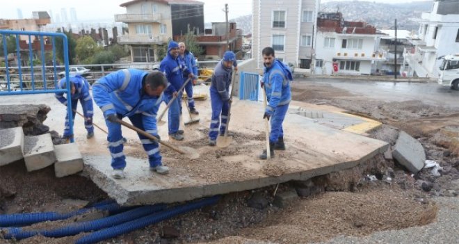 Bornova’da yağmur alarmı