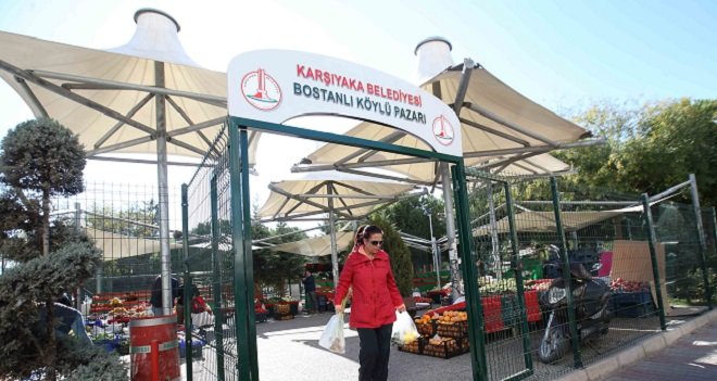 Bostanlı Köylü Pazarı yenileniyor