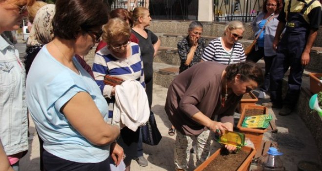 Buca’da balkon tarımı başladı