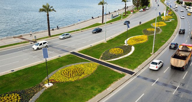 Büyükşehir'den tablo gibi peyzaj çalışması