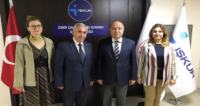 Halk Eğitim Müdürü Korkmaz, İzmir İşkur müdürünü ziyaret etti