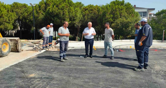 Yeşilyurt'ta geçici pazar alanı hazır