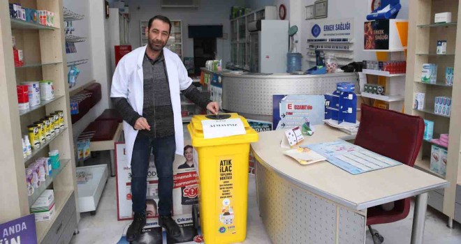 Çiğli’de atık ilaçlar doğaya karışmayacak
