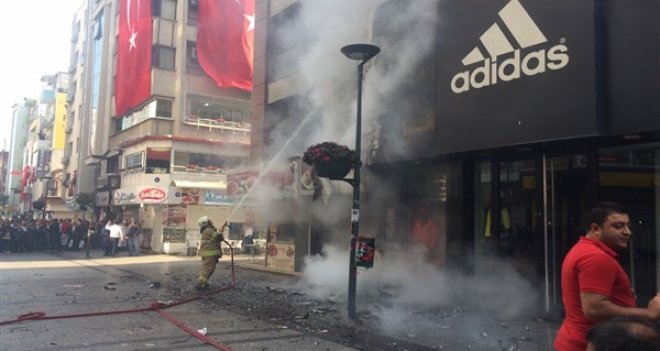 Çarşıda korkutan yangın