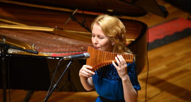 Caz Festivali'nde Pan Flüt ve Piyano buluştu