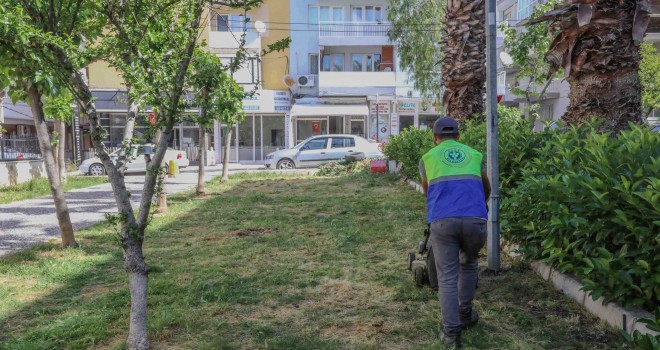 Buca’nın parklarında yaza hazırlık