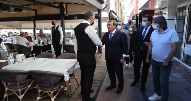 Başkan Batur'dan Kordon'a hayırlı olsun ziyareti