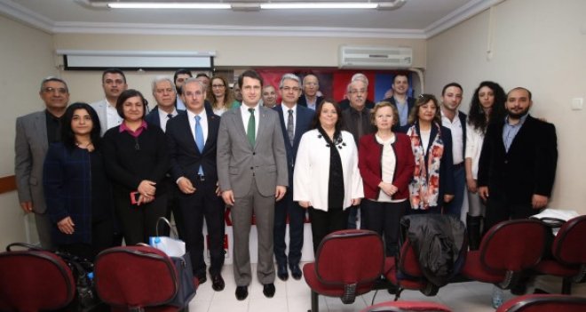 CHP İl Başkanı Yücel'den CHP Karşıyaka'ya ziyaret