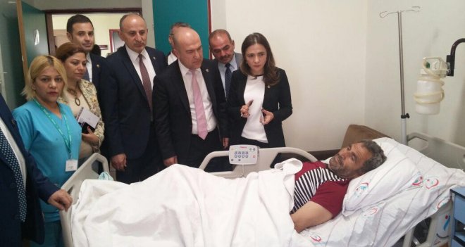 CHP'li Bakan, roketlerin hedefindeki Kilis'te incelemelerde bulundu