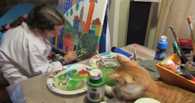 Çocuk Elinden, Çocuk Eline resim sergisi