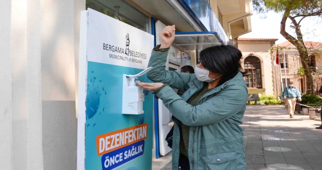 Bankamatiklere hijyen ve dezenfekte noktası