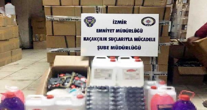Karşıyaka'da sahte etil alkol operasyonu