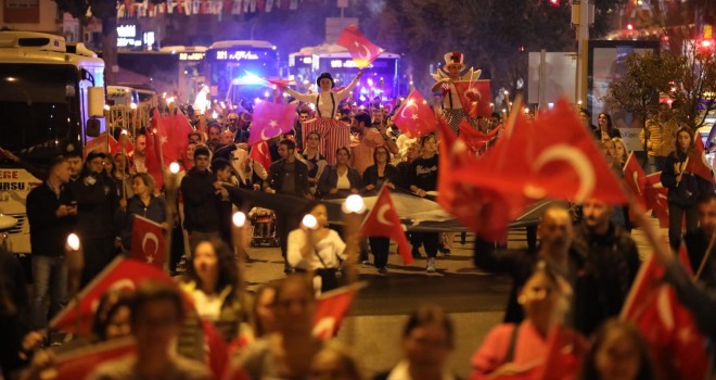 Narlıdere Cumhuriyet ateşi ile aydınlanacak