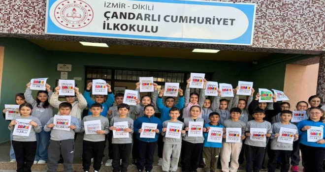 Çandarlı Cumhuriyet İlkokulu 4-A sınıfı ''Kökten Kanada''da biz de varız dedi