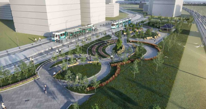 Çiğli Tramvay hattı çalışmaları nedeniyle trafik akışında değişiklik