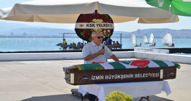 Karşıyakalı eski milli yelkenci son yolculuğuna uğurlandı