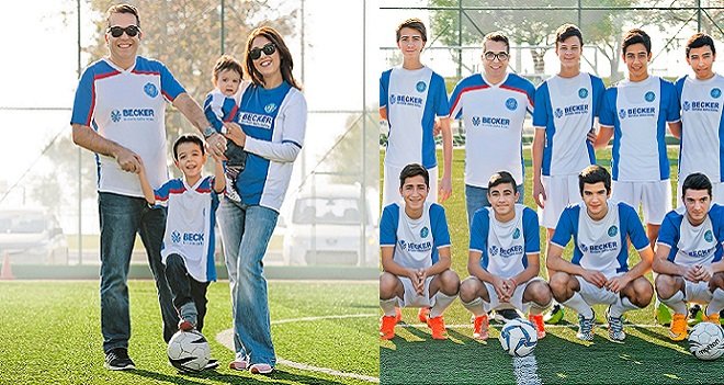 Deniz F.K. Başkanı Volkan Kebir ailecek sporun içinde...