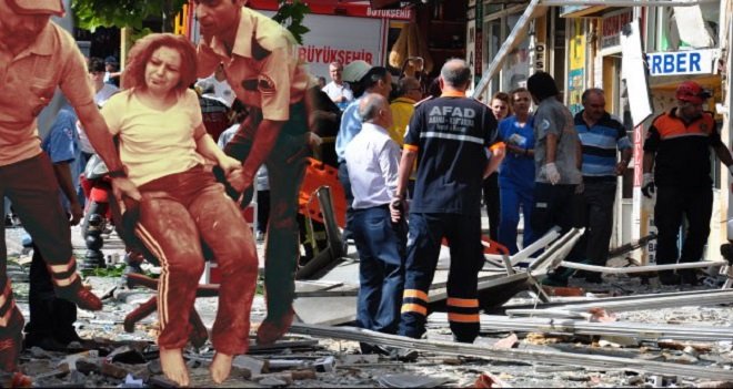 DENİZLİ'DE  PATLAMA: 1 ÖLÜ, 20 YARALI...