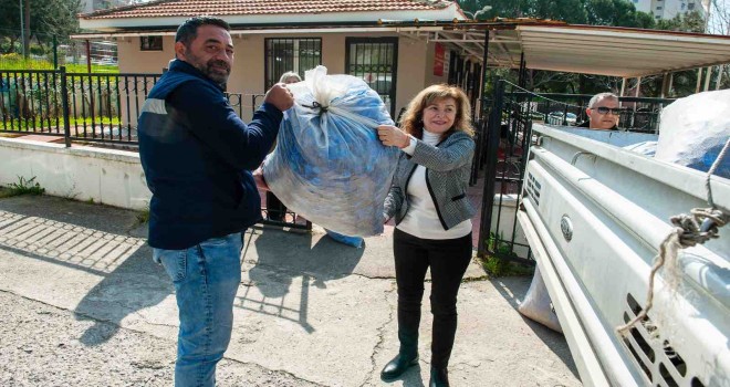 Aliağa'dan Karşıyaka'ya 200 kilogramlık destek