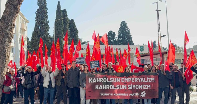 TKP'den NATO Üssü önünde protesto