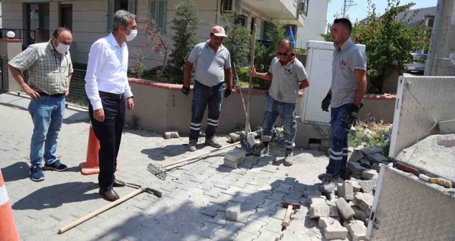 Dayanç Urla’yı karış karış geziyor, vatandaşın isteklerini dinliyor