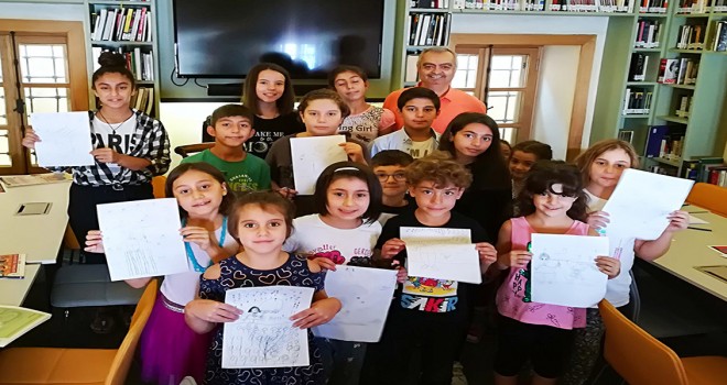 Çocuklarla karikatür buluşması