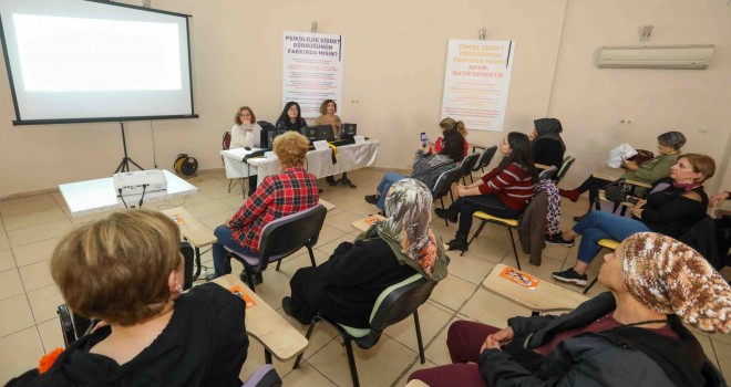 Bucalı kadınlar şiddete karşı bilinçlendi