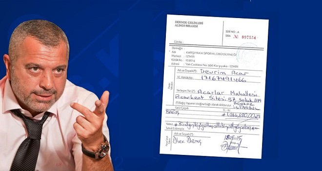 Erdal Acar TFF'ye yatırdığı parayı bağışladı...
