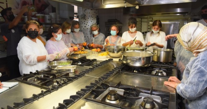 Kadınlar reçel atölyesinde buluştu