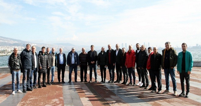 Başkan Tugay ve amatör kulüplerden dayanışma buluşması