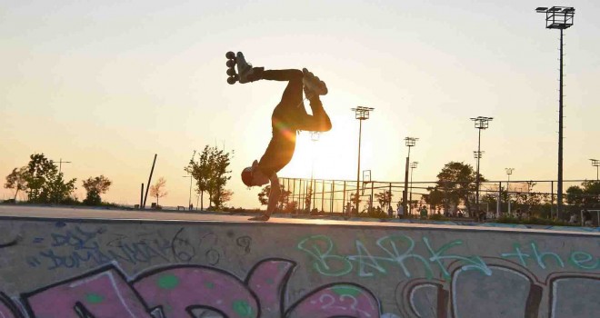 Bostanlı Paten Pisti gençlerin yeni gözdesi