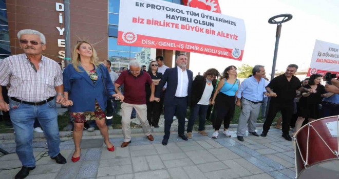 Bayraklı’da ek protokol kutlaması