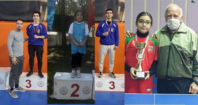 Bostanlıspor son hafta 4 branşta 12 madalya 2 kupa aldı