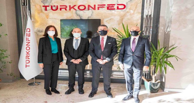 Başkan Soyer TÜRKONFED yöneticileriyle bir araya geldi