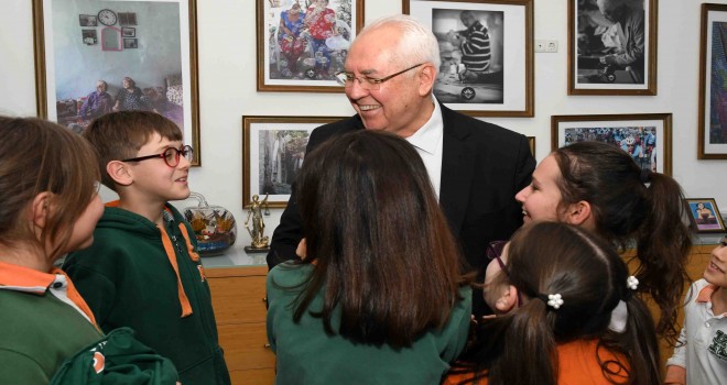 Miniklerden Başkan Selvitopu'na ziyaret