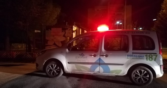 Karşıyaka'da doğal gaz paniği