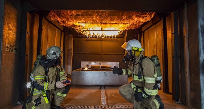 Film platosu değil yangın istasyonu