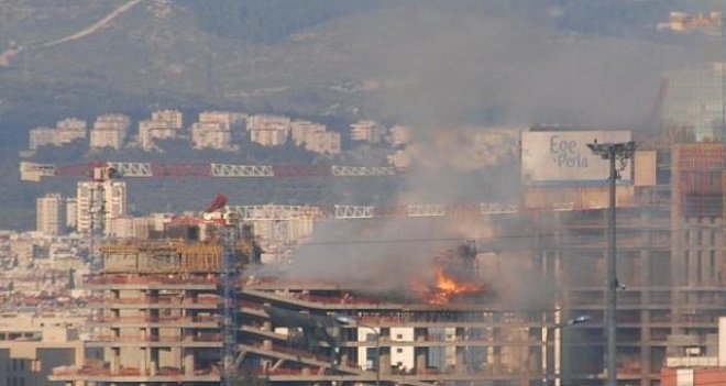 Gökdelen İnşaatında Yangın!..