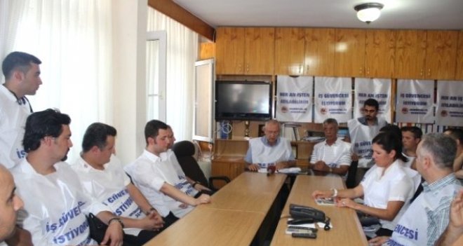 İZBAN makinistlerinden protesto...