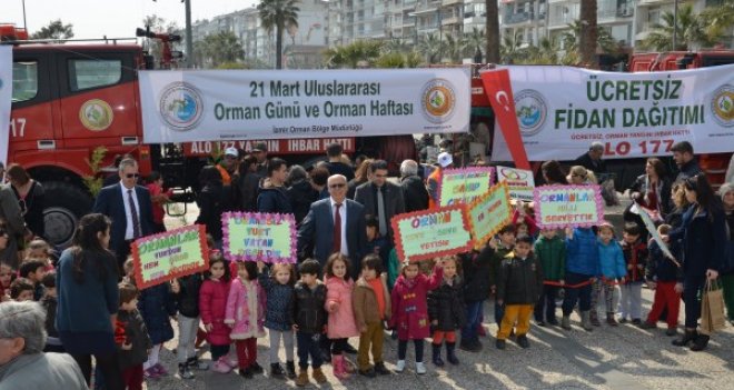 İzmir Orman Bölge Müdürlüğü yılda 7 milyon fidanı toprakla buluşturuyor