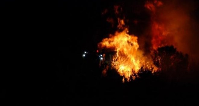 İzmir'de korkutan yangın