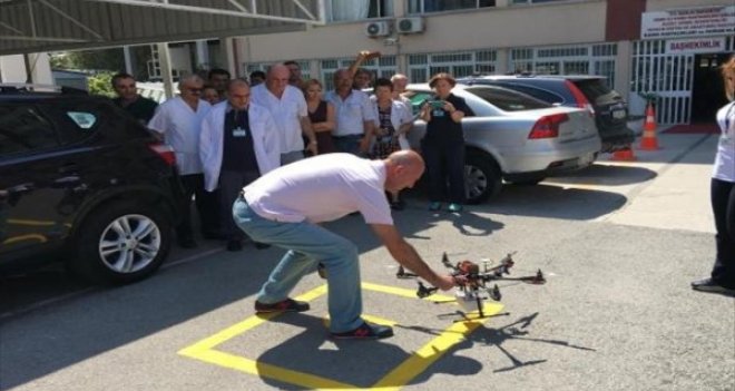 Kanlar drone ile taşındı