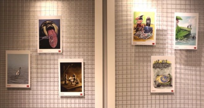 Karikatürle İnsan Hakları Sergisi Bornova’da