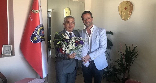 Karşıyaka Emniyet Müdürü'ne hoş geldin ziyaretleri devam ediyor